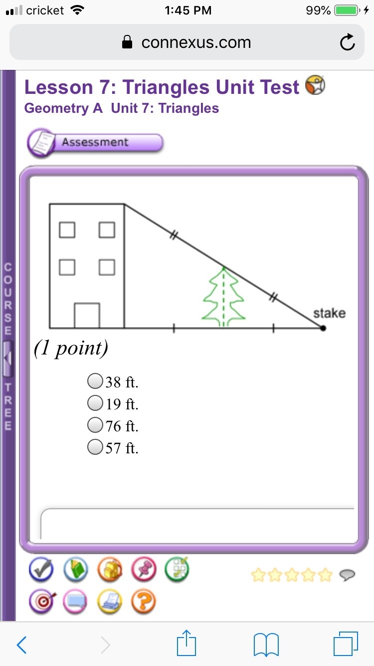 Can someone help me with #1 please ? The picture of the triangle and answers are below-example-2