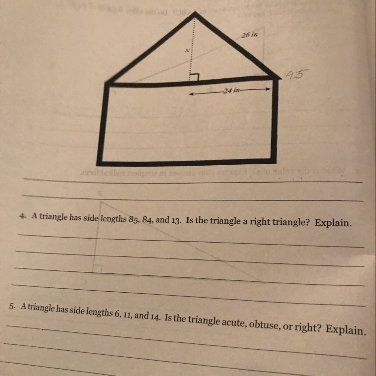 A triangle has a side length of 7,11, and 14 is the triangle acute, obtuse, or right-example-1