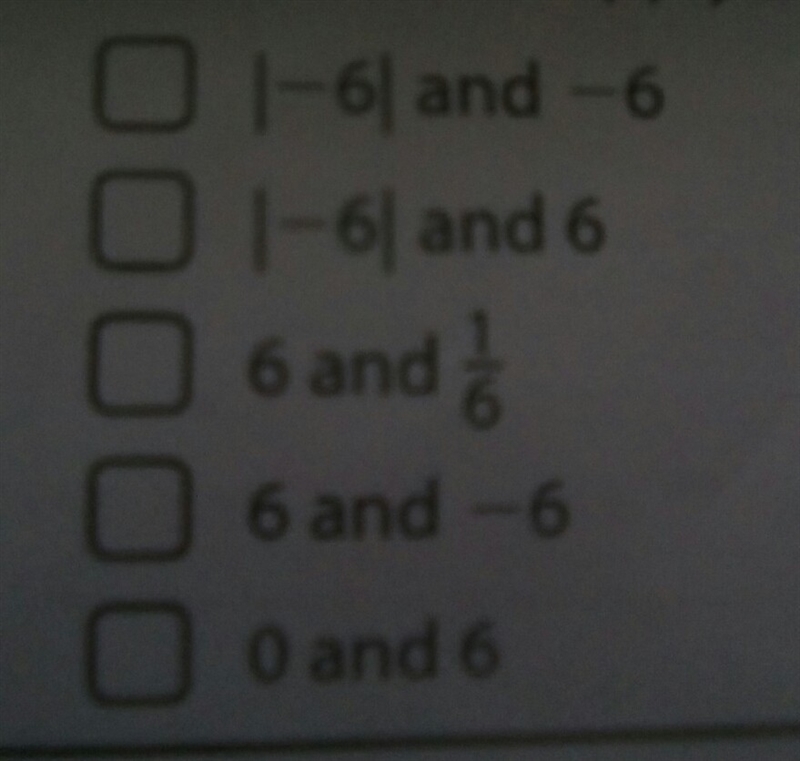 Which pair of numbers is opposite? Select all that apply-example-1