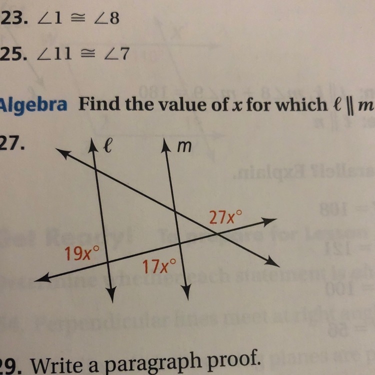 I know the answer is x=5 but how do I find it?-example-1