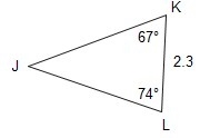 Please help!! Law of sines: What is the approximate perimeter of the triangle? Use-example-1