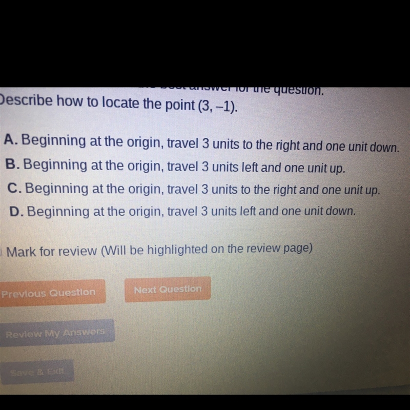 Describe how to locate (3,-1)-example-1