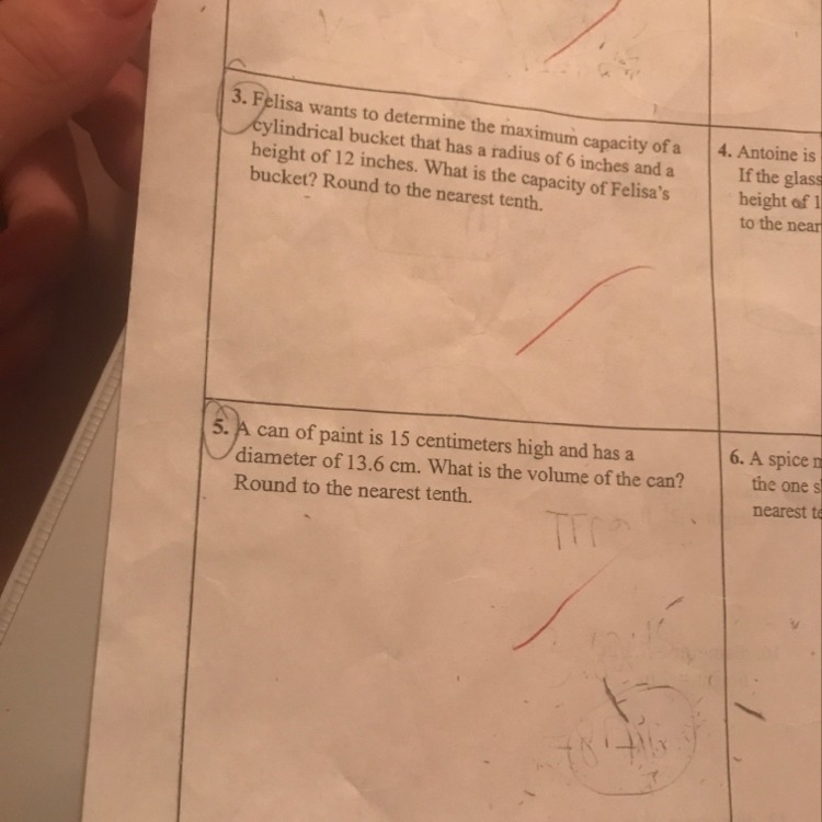 Find the volume of the cylinder please help show work-example-1