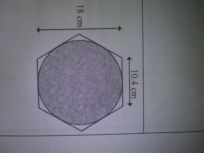 Find the area of the regular hexagon to the nearest tenth-example-1