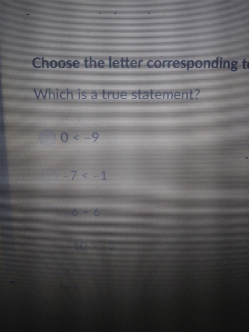 Choose the letter corresponding to the best answer which is a true statment-example-1