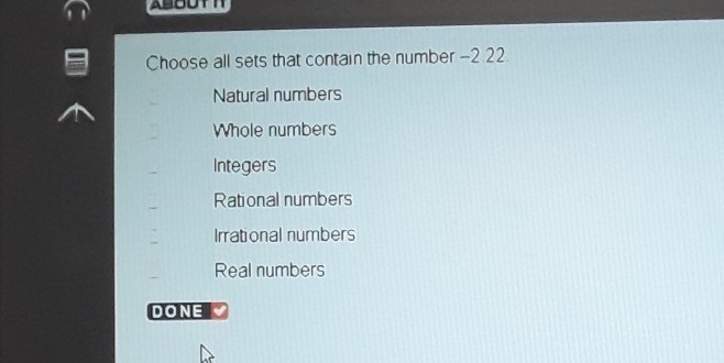 Choose all sets that contain the number -2,22-example-1