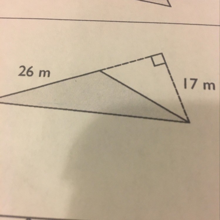 Find the area of the shaded triangle and show each step and give your answer using-example-1