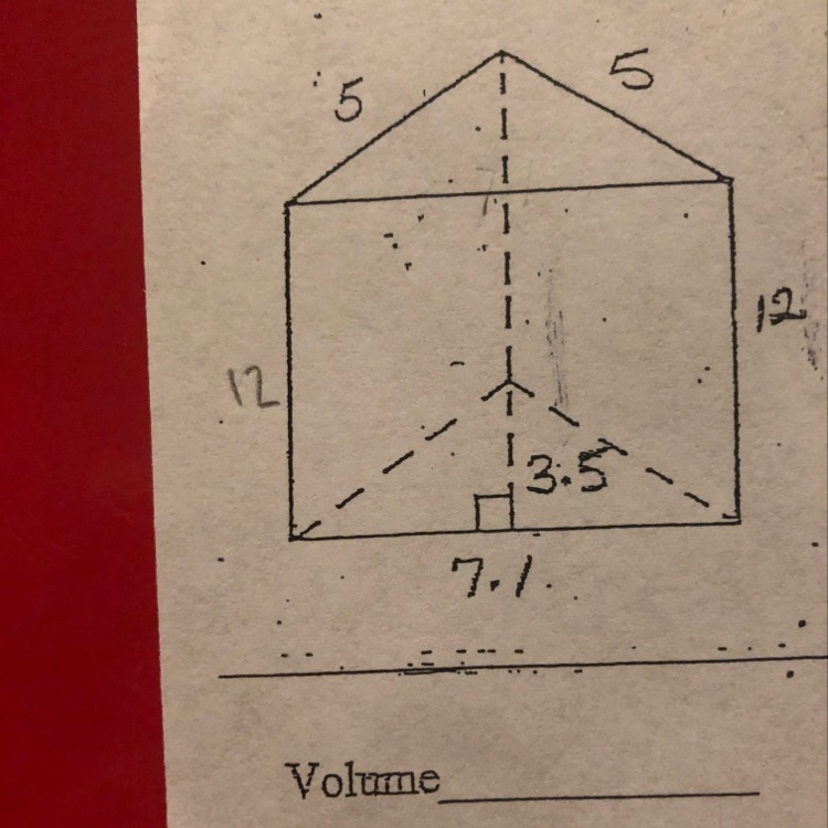 Please find the Volume and surface area of the geometric figure. -Thank you :)-example-1