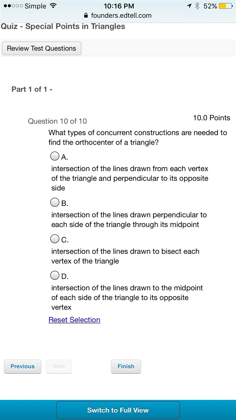 Geometry math question no Guessing and Please show work thank you-example-1