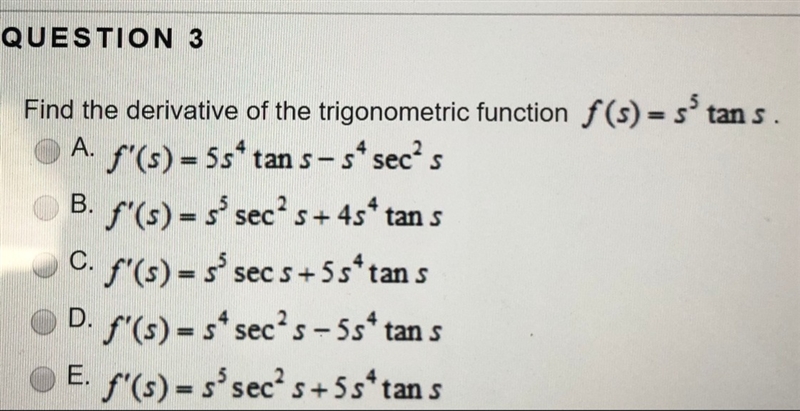 Find the derivative of the trigonometric function-example-1