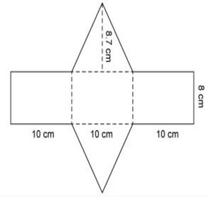 What is the surface area of the triangular prism net diagram? SURFACE AREA OF A TRIANGULAR-example-1