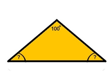 One angle in a triangle is 115 degrees. The other two angles are congruent. What is-example-1