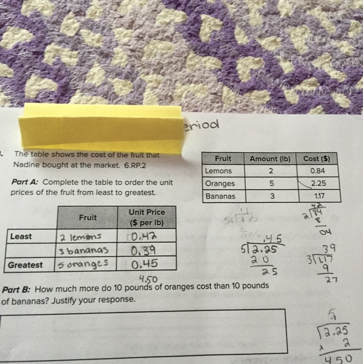 Q1: Did I do part A right? Q2: And how do I do part B?-example-1