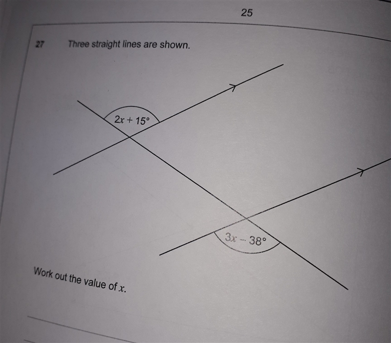 Find the value of x (picture provided)-example-1