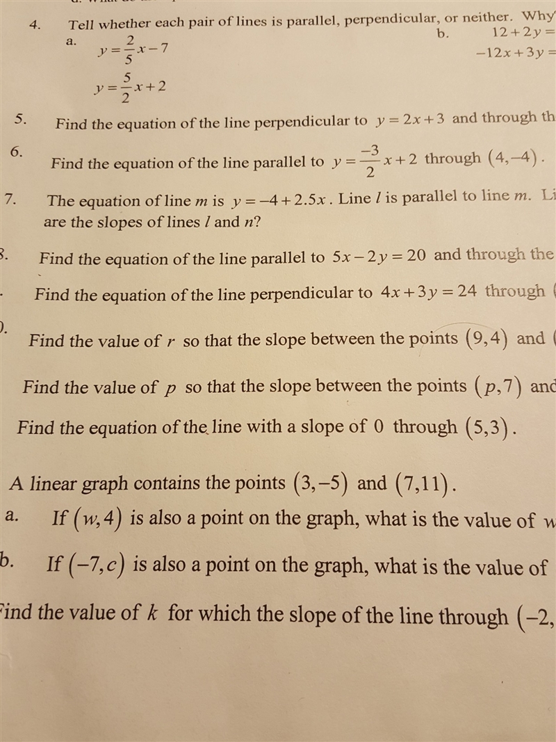 Find the equation of the line with a slope of 0 through (5,3)-example-1