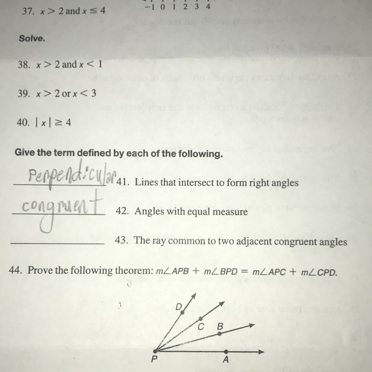 I need 38, 39, 40, 43, and 44. Please answer any of them-example-1