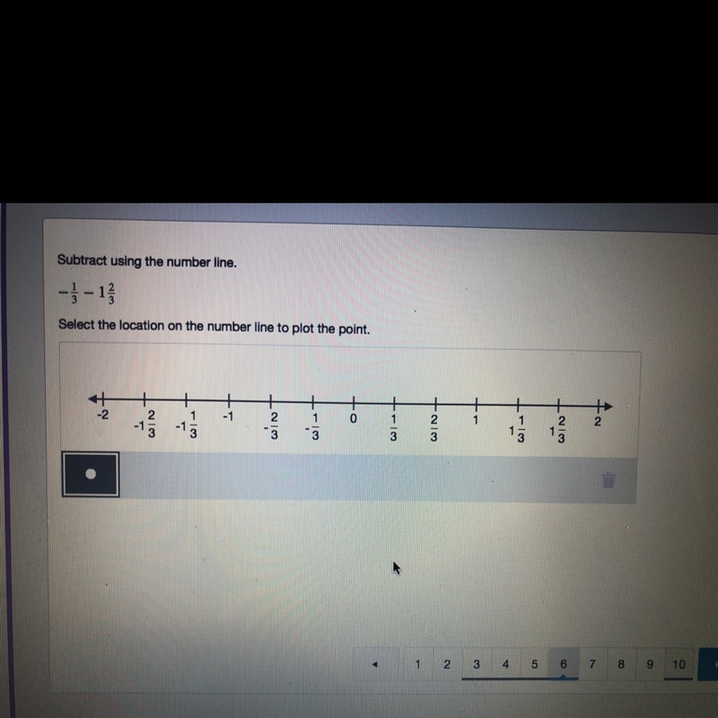 Subtract using the number line-example-1