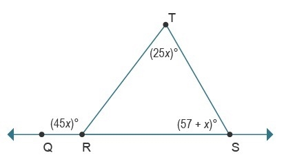 The value of x is ______.-example-1