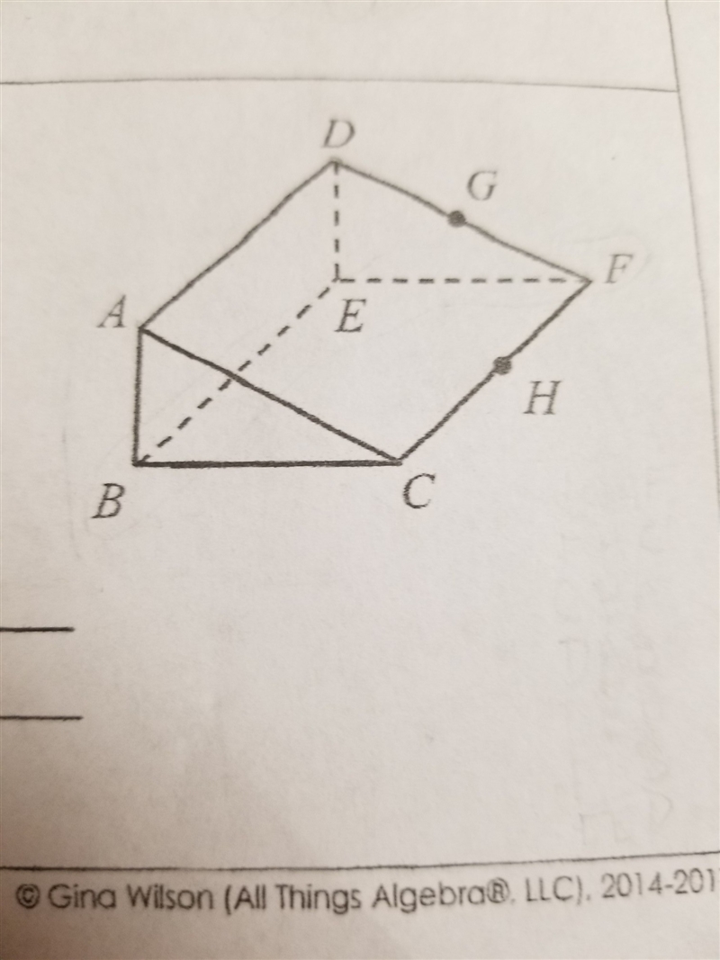 How many points appear in the figure ? Name 4 coplanar points?-example-1