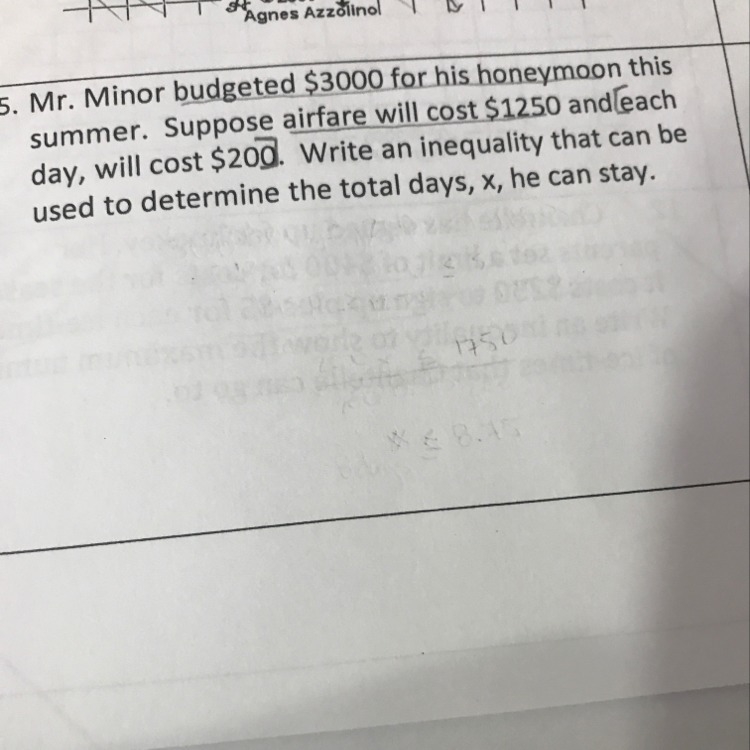 Please help I am confused on how to solve inequalities with word problems-example-1