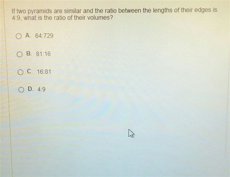 (Photo) Help mee If two pyramids are similar and the ratio between the lengths of-example-1