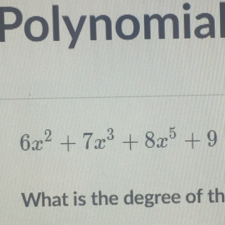 What is the degree of the polynomial-example-1