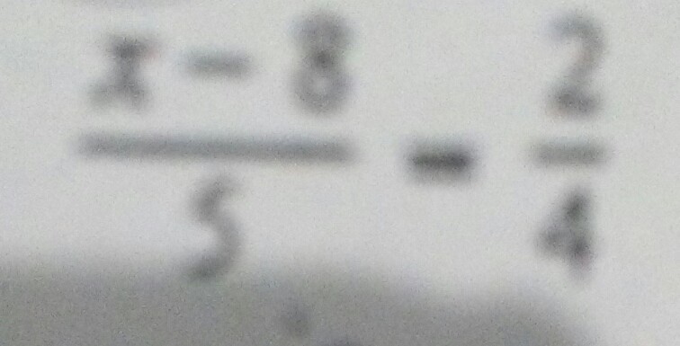 Solve the proportion ((x-8)/5)=(2/4)-example-1