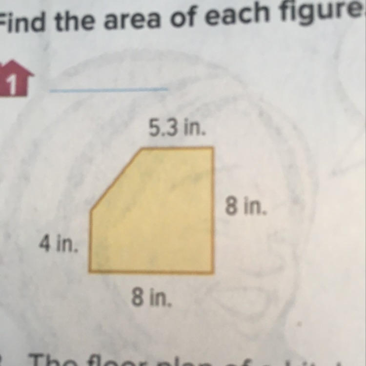 I need to find the area of each figure and round to the nearest tenth if necessary-example-1