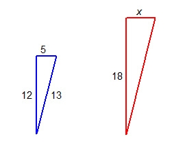 The smaller triangle was dilated to form the larger triangle. What is the value of-example-1