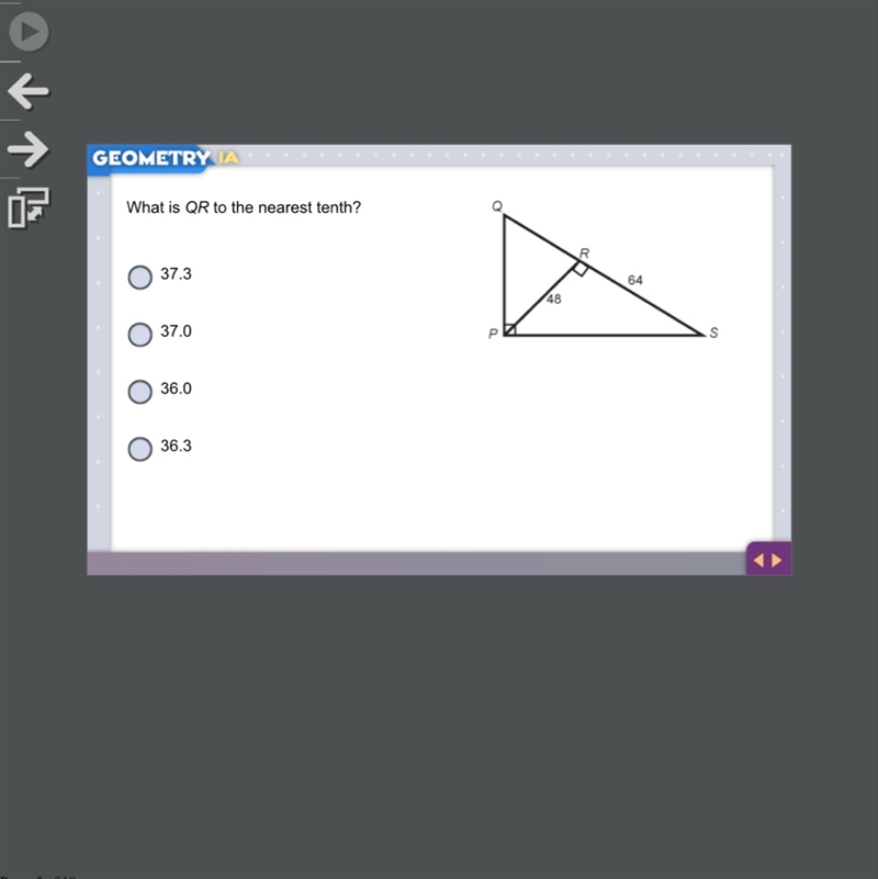 What is QR to the nearest tenth-example-1