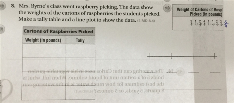 Mrs. Byrne's class went raspberry picking. The data show the weights of the cartoons-example-1