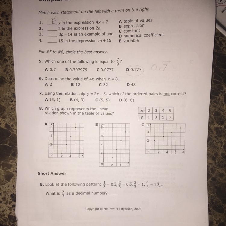 Grade 7 need help with whole thing plz-example-1