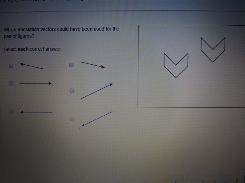 Which translation vectors could have been used for the pair of figures?-example-1