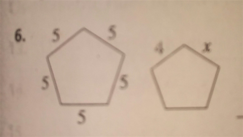 The pair of figures below are similar. Find the value of each variable-example-1