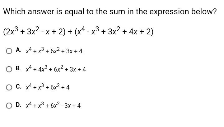 Which answer is equal?-example-1