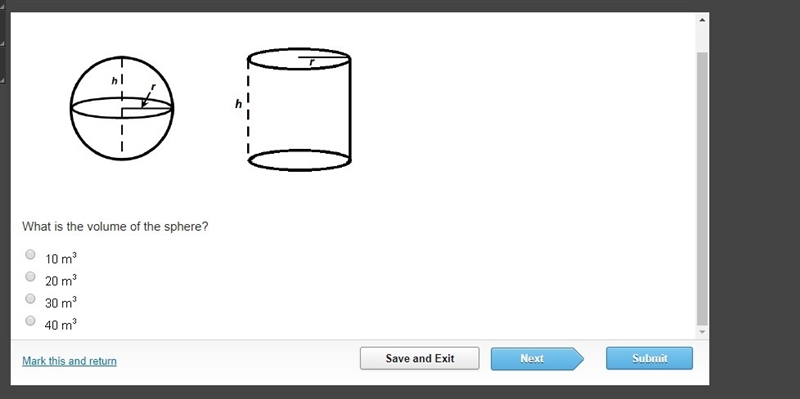 A sphere and a cylinder have the same radius and height. The volume of the cylinder-example-1