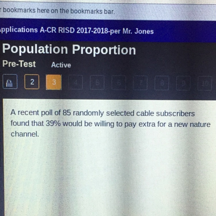 A recent poll of 85 randomly selected cable subscribers found that 39% would be willing-example-1