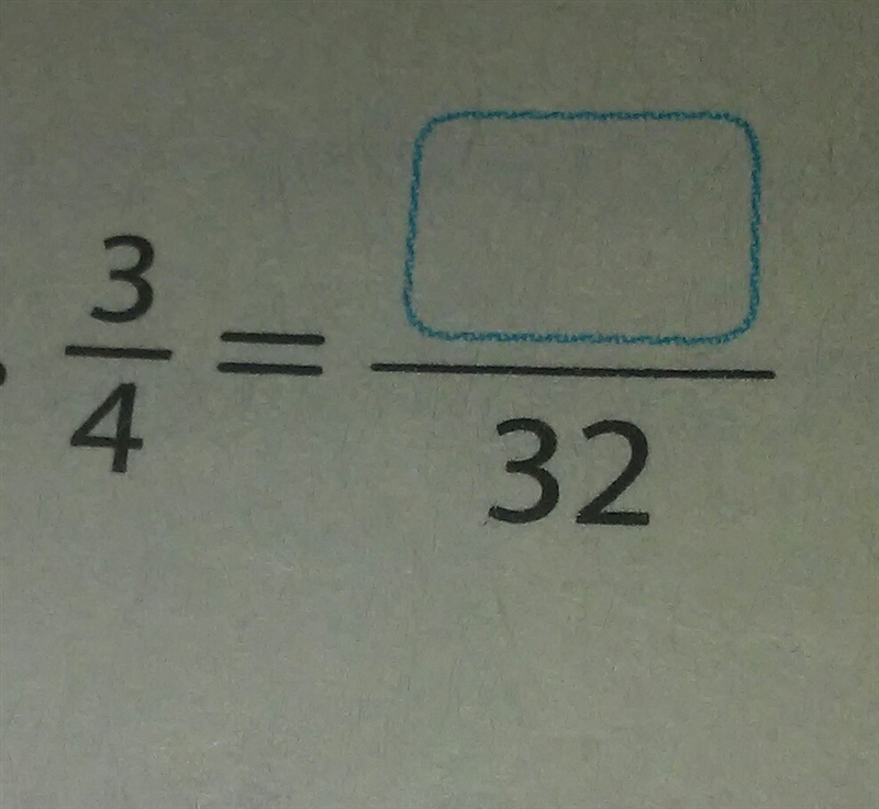 3/4=?/32 ___? not sure-example-1