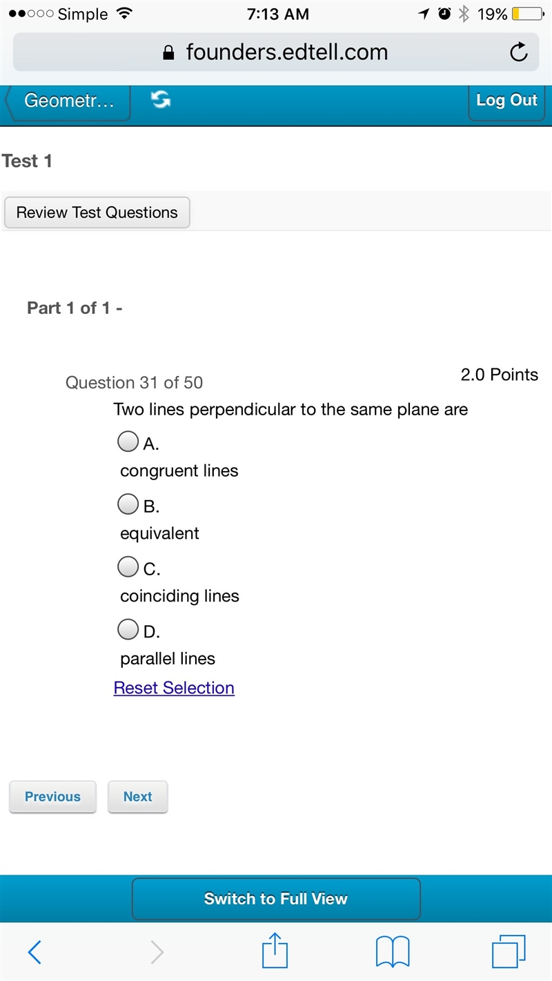 Geometry math question no Guessing and Please show work thank you-example-1