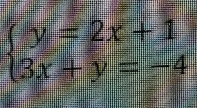 Given the following system what is the value of x?-example-1