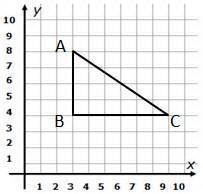 If triangle ABC is dilated by a scale factor of 2 with a center of dilation at vertex-example-1