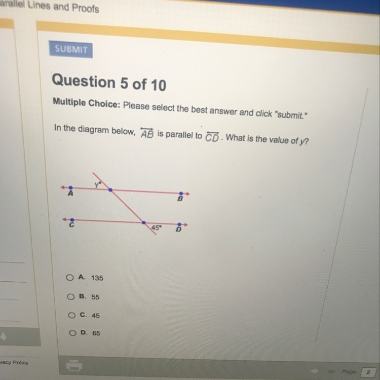 In this diagram below AB is parallel to CD-example-1