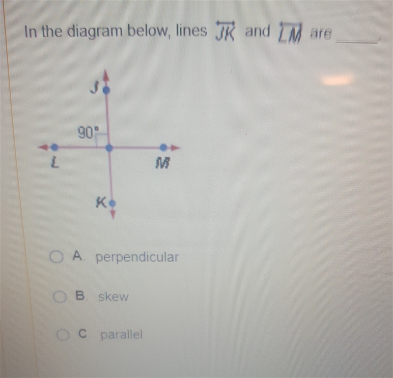 In the diagram below,lines jk and lm are-example-1