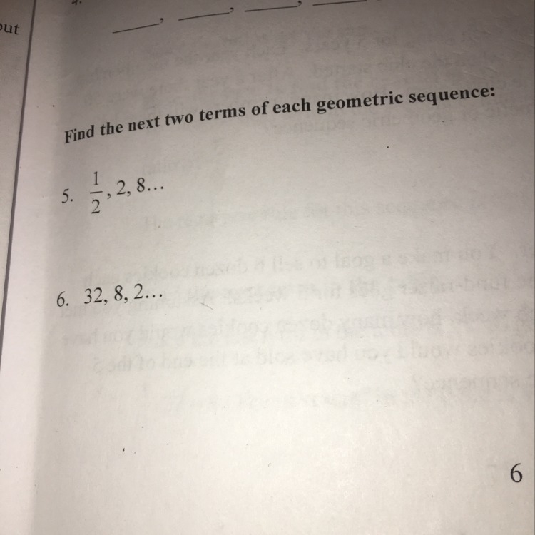 What are the next geometric sequences? The calculator won’t seem to give right answers-example-1