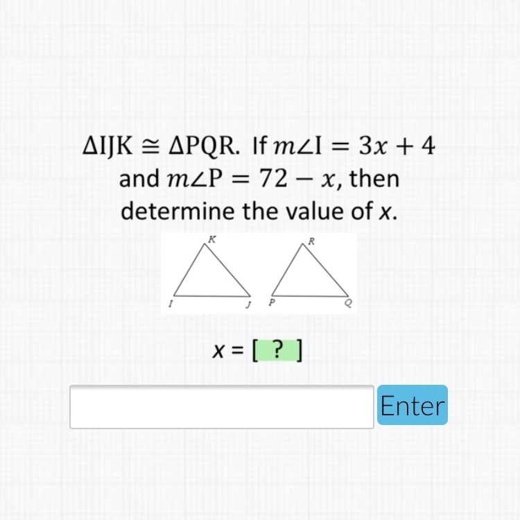 What is the answer to x ?-example-1