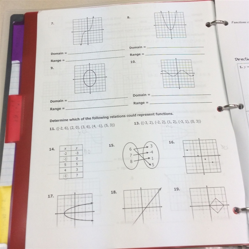 Any answers to these of domain and range and the bottom too.-example-1