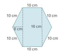 What is the area of this composite figure? 96 cm2 160 cm2 208 cm2 256 cm2-example-1