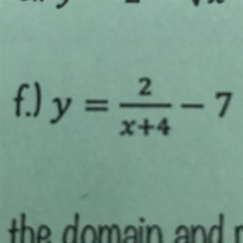 What is the domain and range of:-example-1