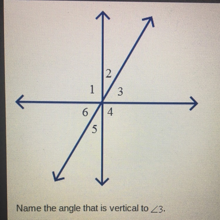 Analyze the diagram below and complete the instructions that follow. Name the angle-example-1