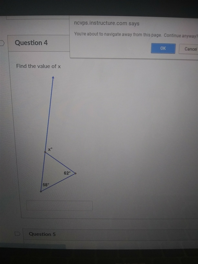 In need of help! find the value of x-example-1